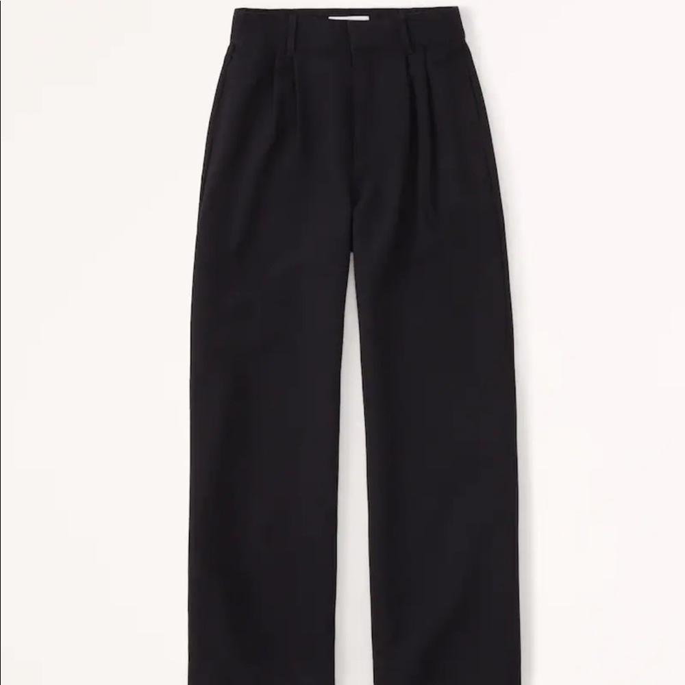 Abercrombie tailored high waist wide leg black pant/trousers size M, NWT
